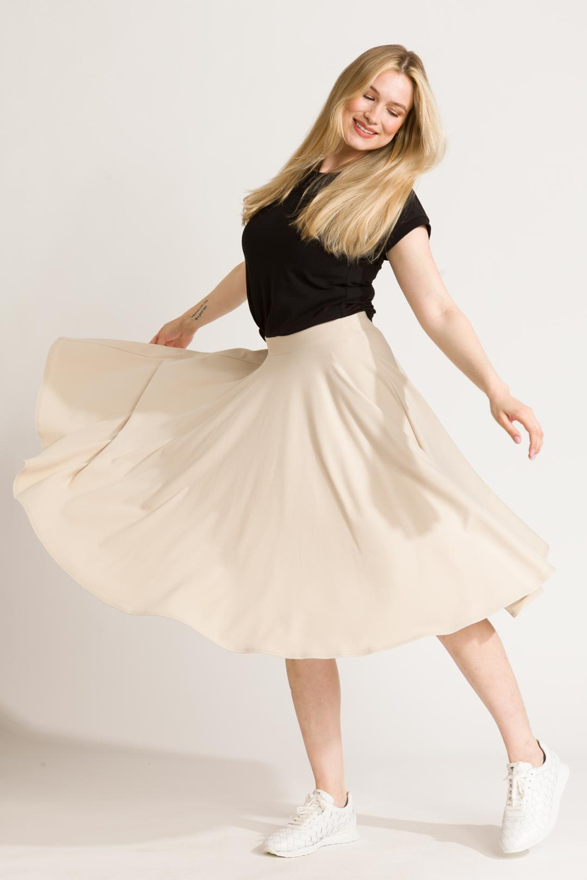 Spódnica NANCY MIDI beige -30%