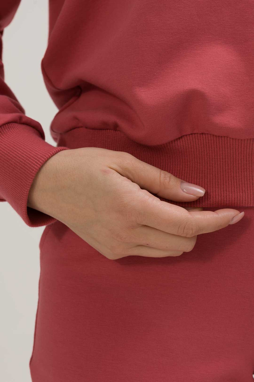 Bluza z kapturem INES koralowa czerwień