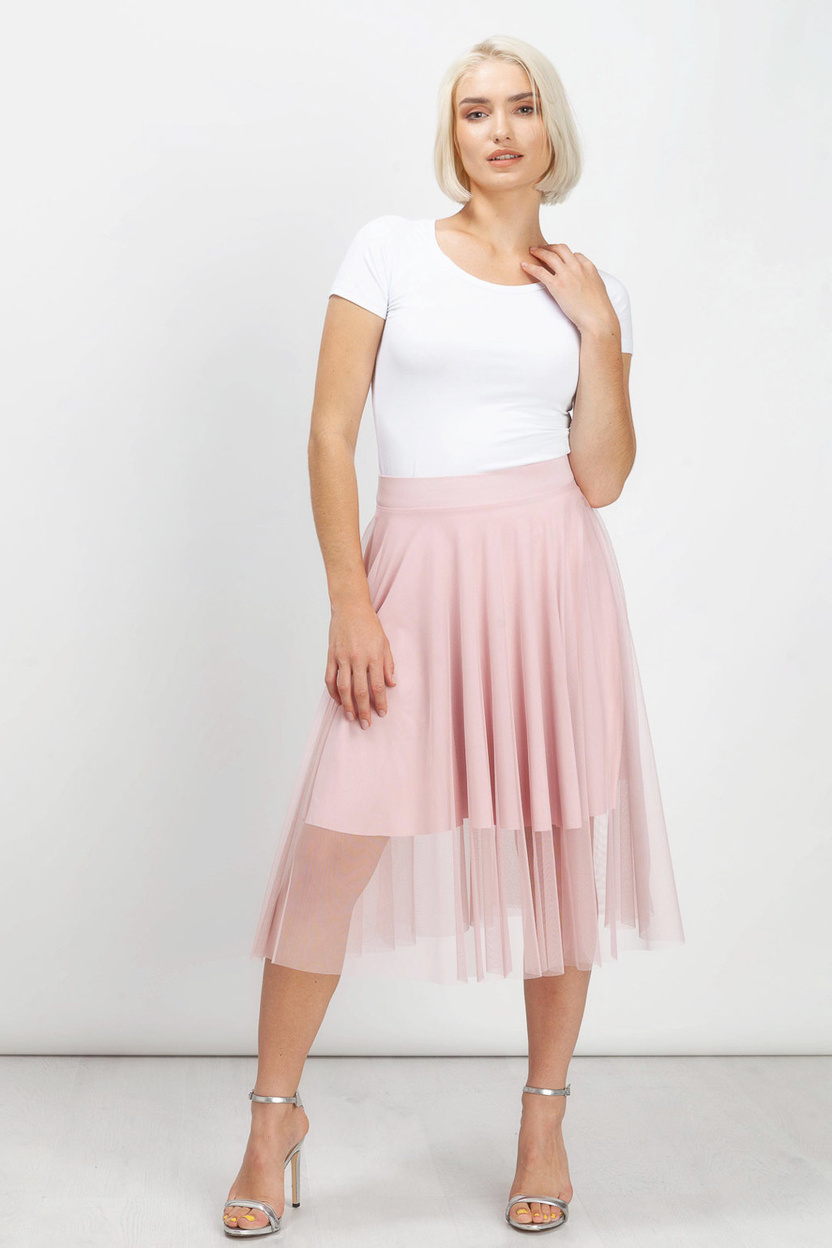 Spódnica z koła ROXY light pink