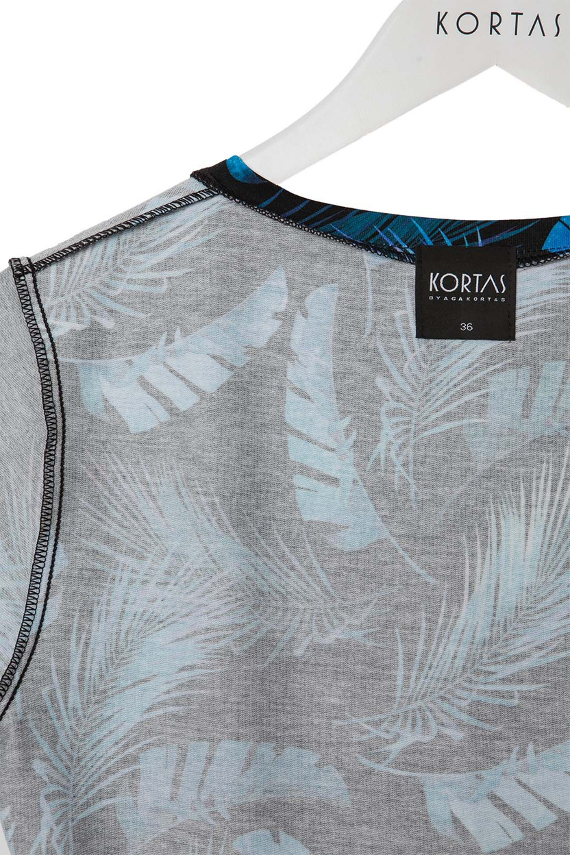 Sukienka AURA MIDI print pióra -30%