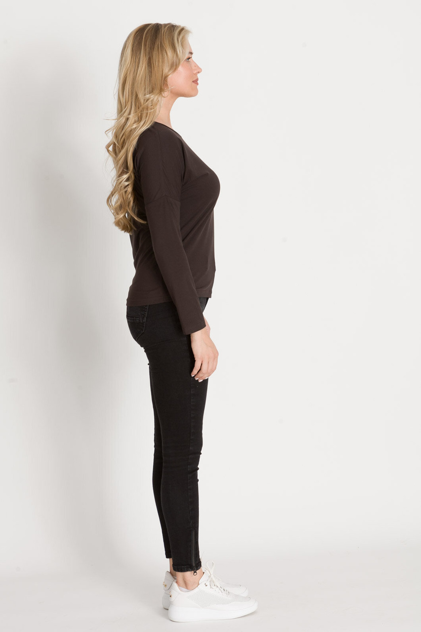 Bluzka BRIGITTE wiskoza czekolada -20%