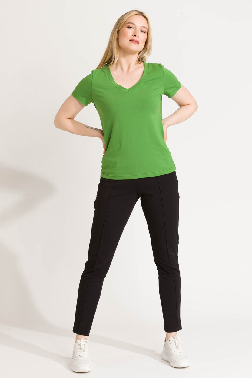 Bluzka Boni V-neck green -40%