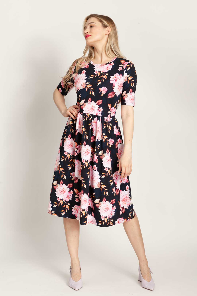 Sukienka SALMA MIDI print dalie -30%