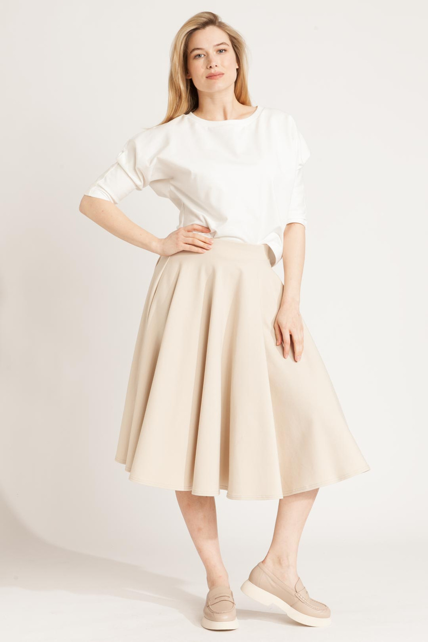 Spódnica NANCY MIDI beige -30%