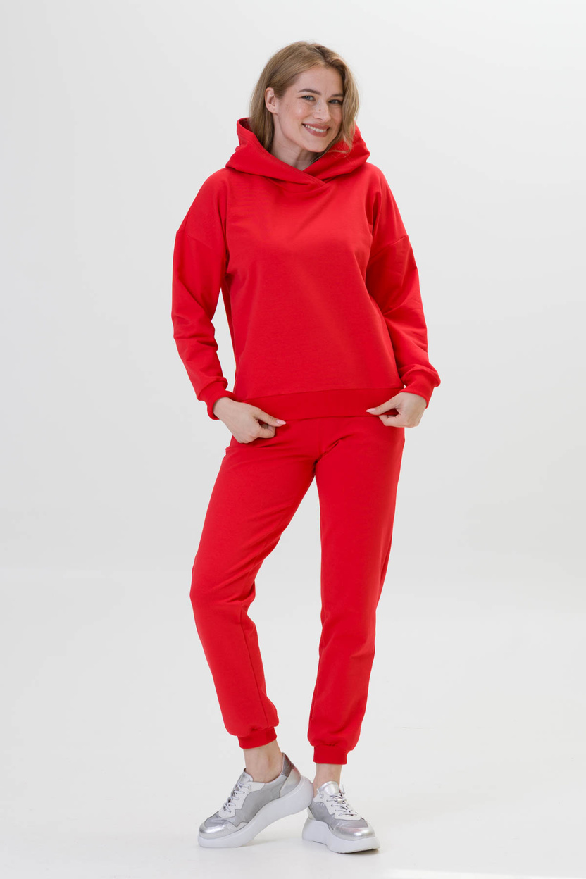 Bluza z kapturem LANA czerwona