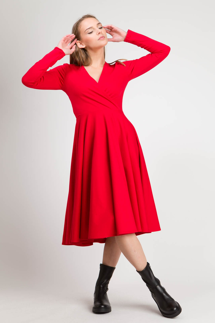 Sukienka PARIS MIDI red -40%