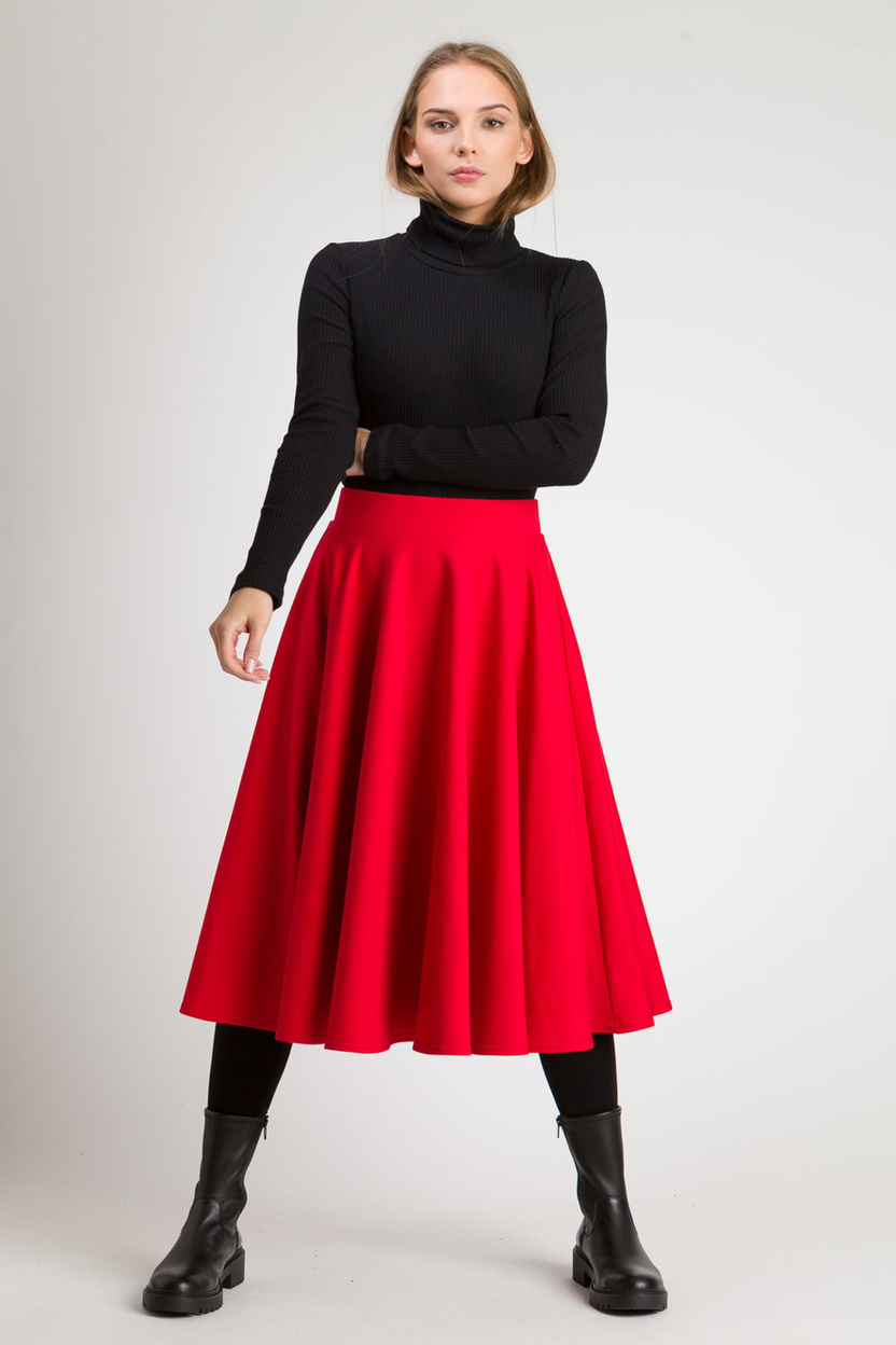 Spódnica NANCY MIDI red -30%