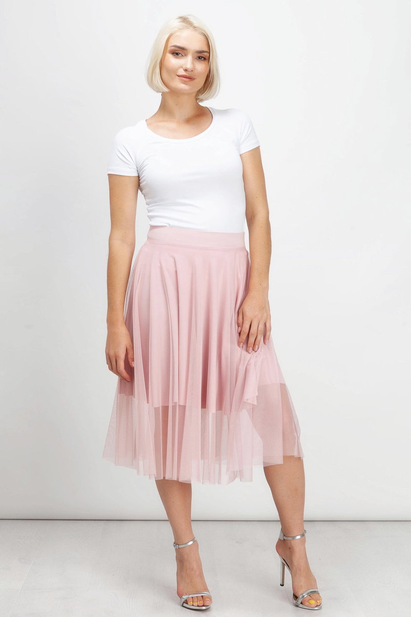 Spódnica z koła ROXY light pink