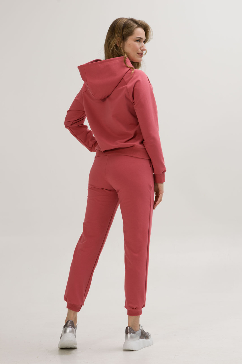 Bluza z kapturem INES koralowa czerwień