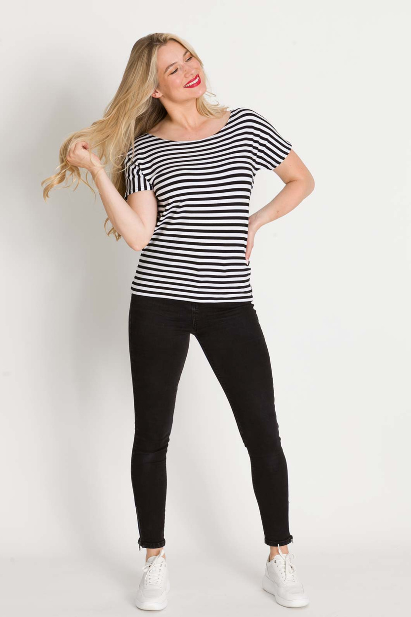 Bluzka Sara paski black - white limitowana