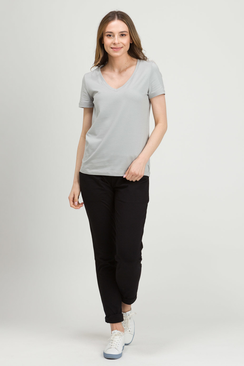 Bluzka Boni V-neck popiel -40%