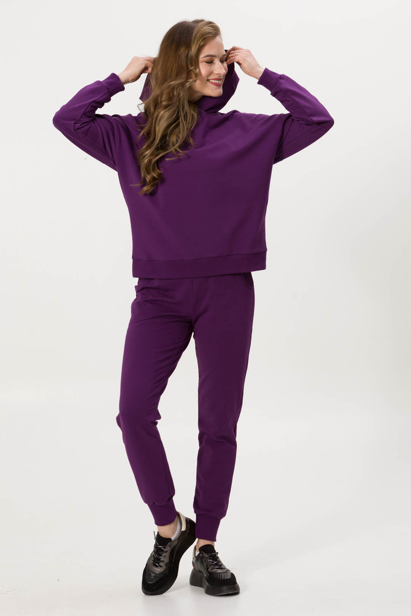 Bluza z kapturem LANA śliwka -20%