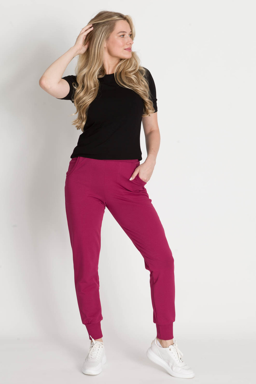 Spodnie KATRIN wiśnia -20%