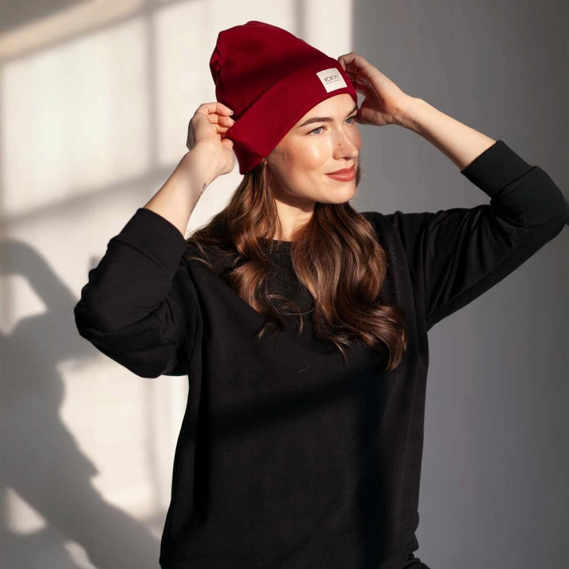 Czapka NOYA bordo -30%