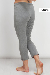 Spodnie Tebe dark grey black melange -30%