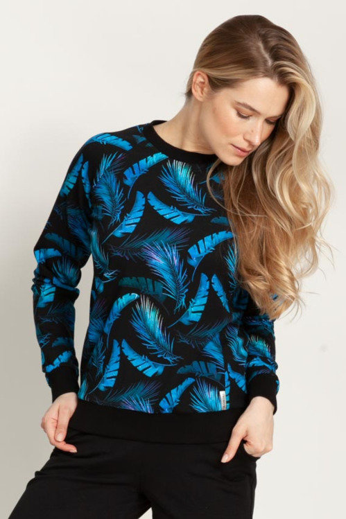 Bluza HEMES print pióra -30%