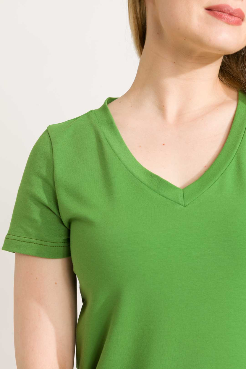 Bluzka Boni V-neck green -40%