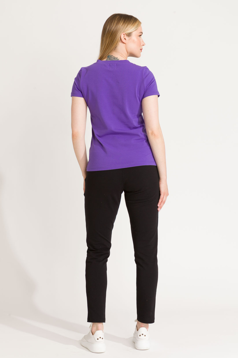 Bluzka Boni V-neck violet -40%