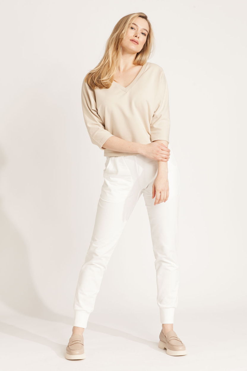 Bluzka MARENO V-neck beige