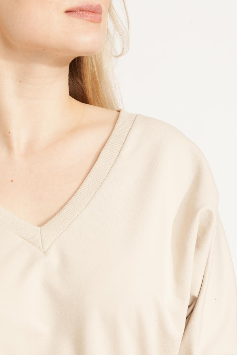 Bluzka MARENO V-neck beige