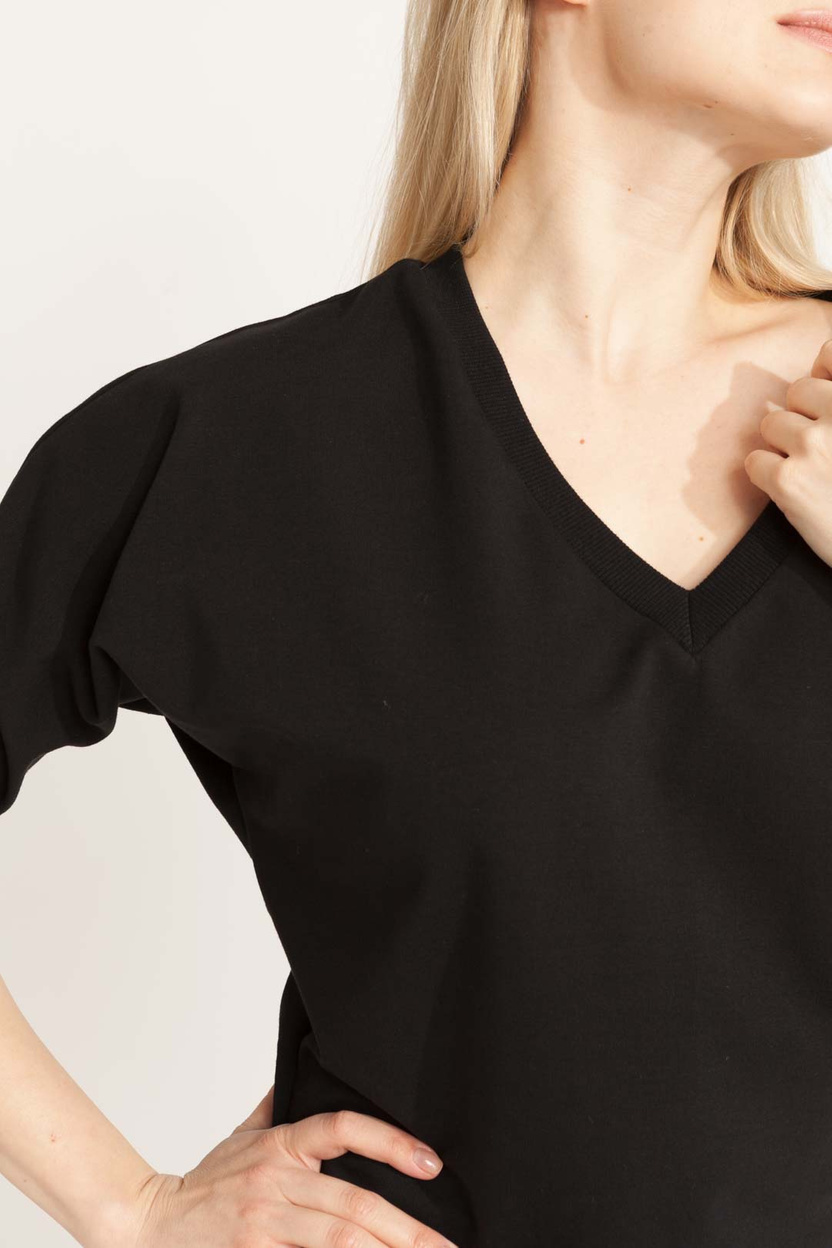 Bluzka MARENO V-neck black