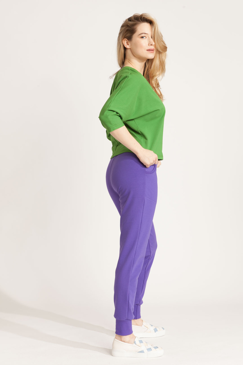 Bluzka MARENO V-neck green -30%