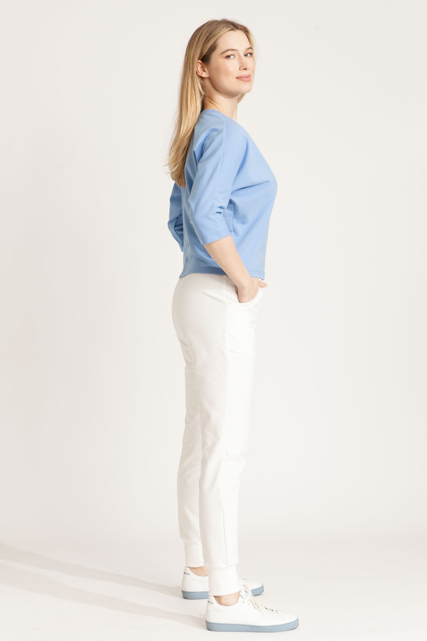 Bluzka MARENO V-neck light blue -30%