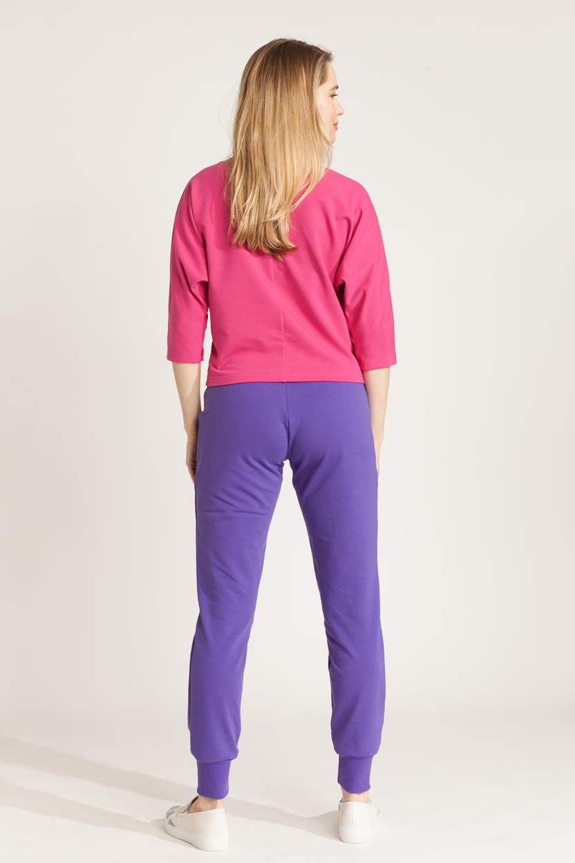 Bluzka MARENO V-neck pink -30%