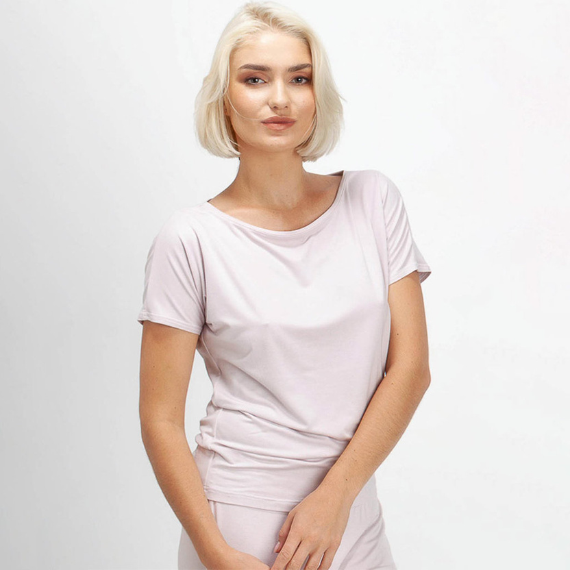 Bluzka TETYDA bambus light pink -40%