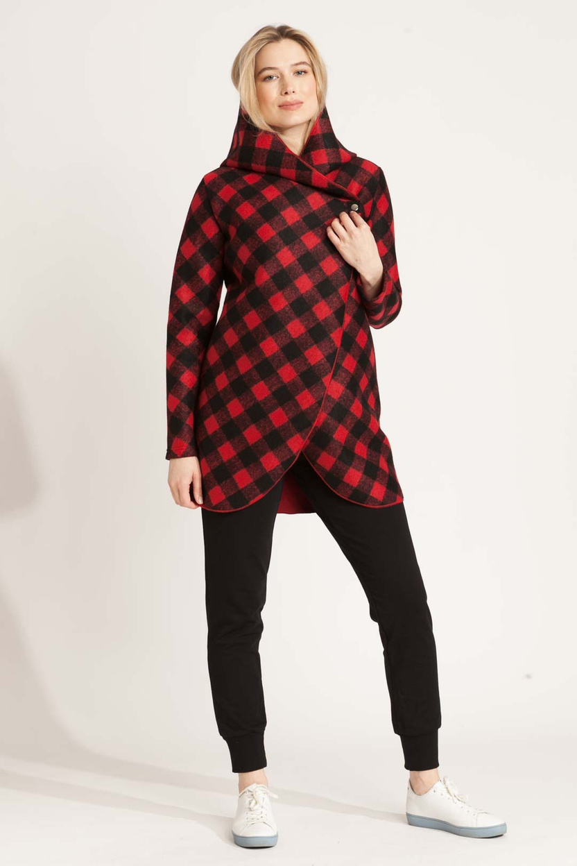 Kardigan PARANA WOOL red-black -30%
