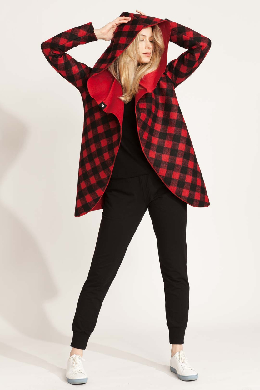 Kardigan PARANA WOOL red-black -30%