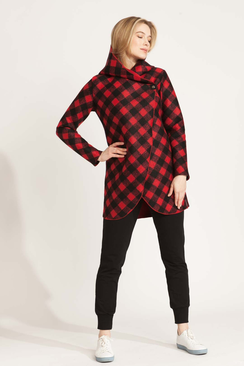 Kardigan PARANA WOOL red-black -30%