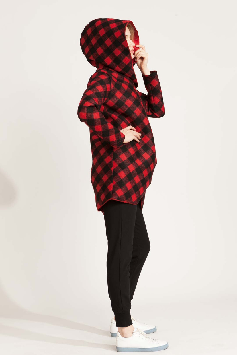 Kardigan PARANA WOOL red-black -30%