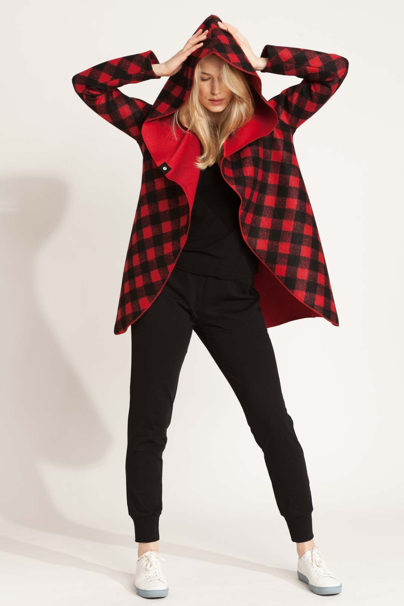 Kardigan PARANA WOOL red-black -30%