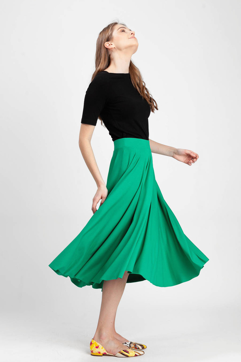 Spódnica z koła LONNA green
