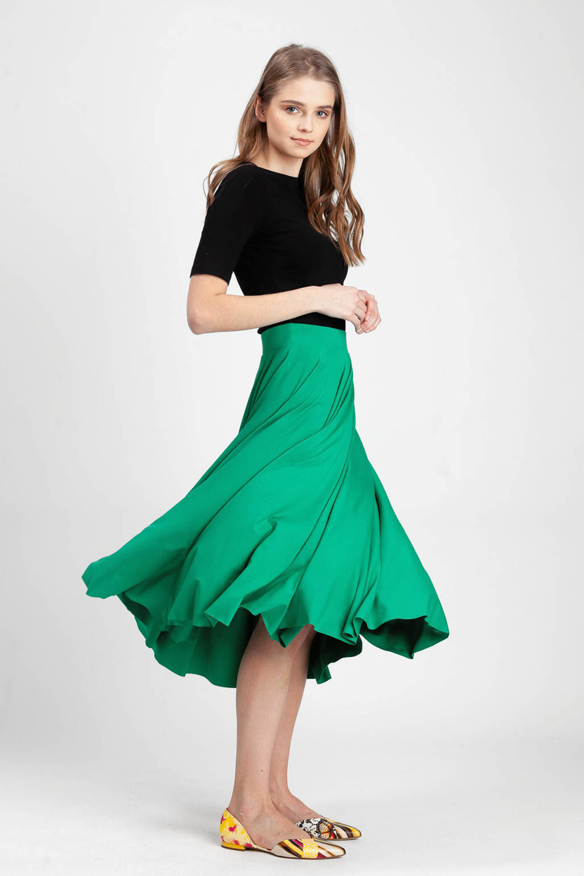 Spódnica z koła LONNA green