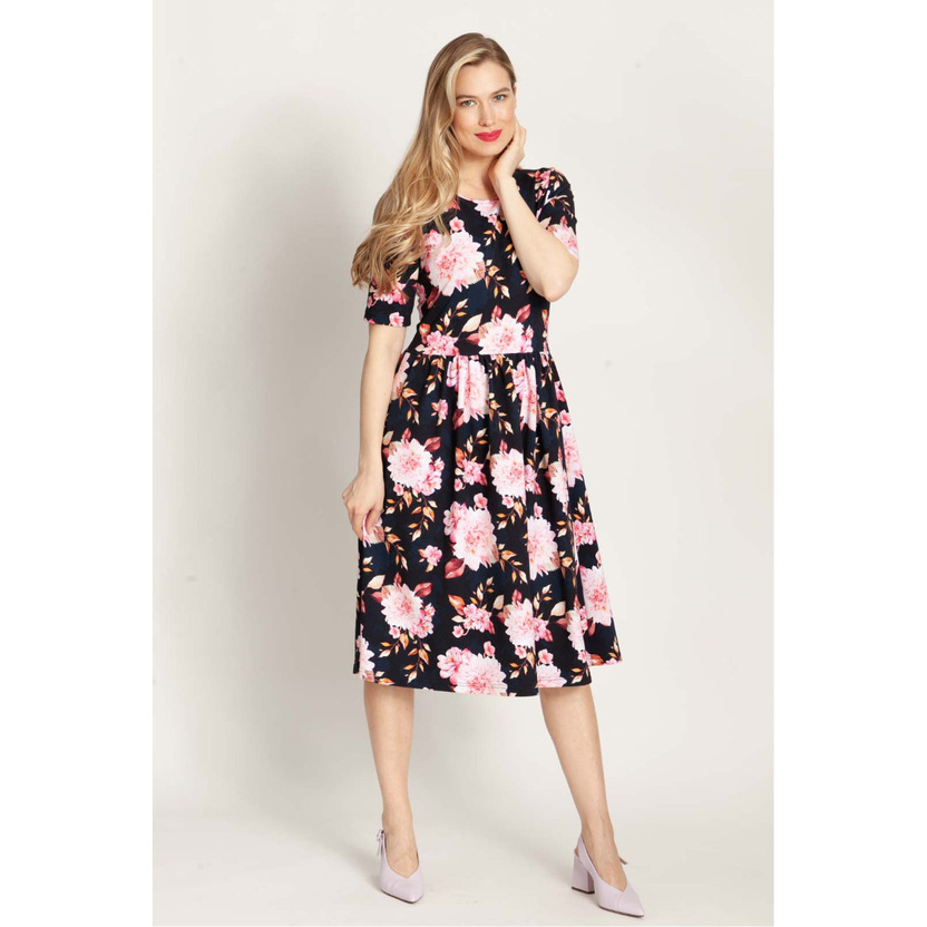 Sukienka SALMA MIDI print dalie -30%